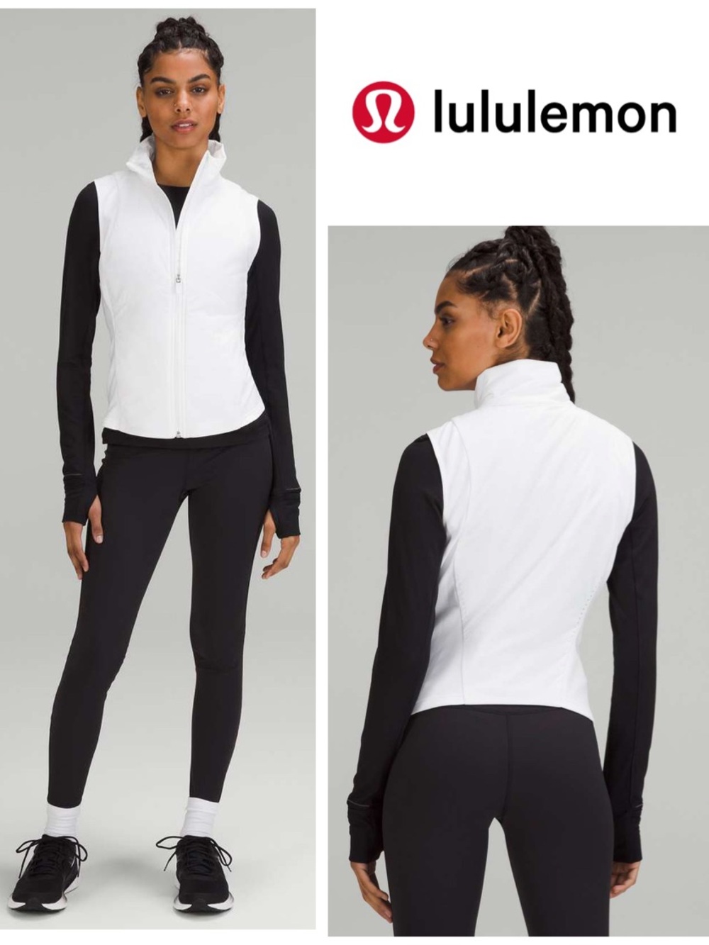 NWOT Lululemon Push Your Pace Puffer Vest in White